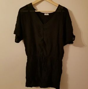 Swimsuit cover up/ black tunic